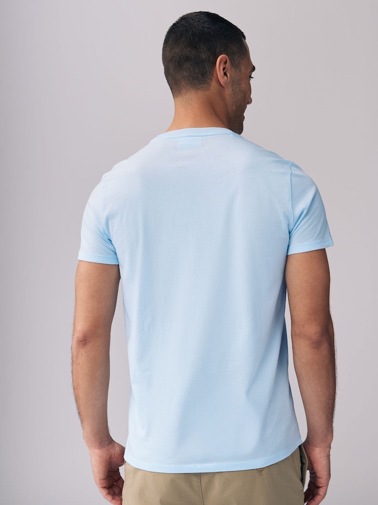 Marineblau/blau - Lacoste – Luxury Pima – T-Shirt aus 100 % Baumwolle - Bild 2 von 5