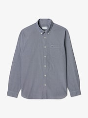 Lacoste Regular Fit Gingham Weave Poplin Shirt - Image 5 of 7