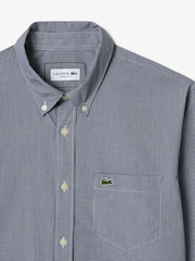 Lacoste Regular Fit Gingham Weave Poplin Shirt - Image 6 of 7
