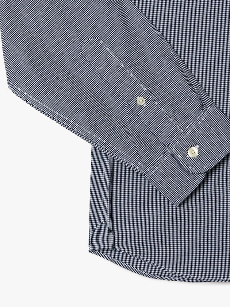 Lacoste Regular Fit Gingham Weave Poplin Shirt - Image 7 of 7