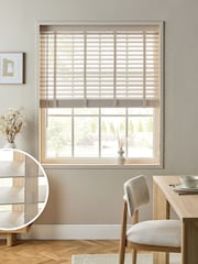 Hampton Stone 50mm Slat Venetian Blind - Image 1 of 5