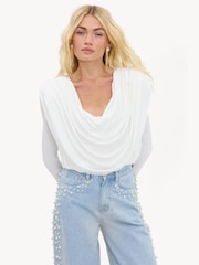 LOAVIES White Close To Perfect Bodysuit - Image 1 of 4
