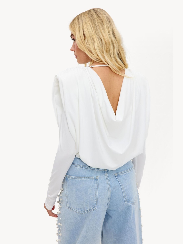 LOAVIES White Close To Perfect Bodysuit - Image 2 of 4 LOAVIES White Close To Perfect Bodysuit - Image 2 of 4