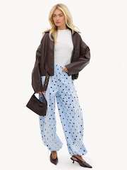 LOAVIES Sunshine In Your Pocket Polka Dot Trousers - 5的图像4｝