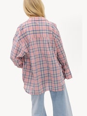 LOAVIES Pink Where Love Is Endless Pink Checked Blouse - Image 2 of 4