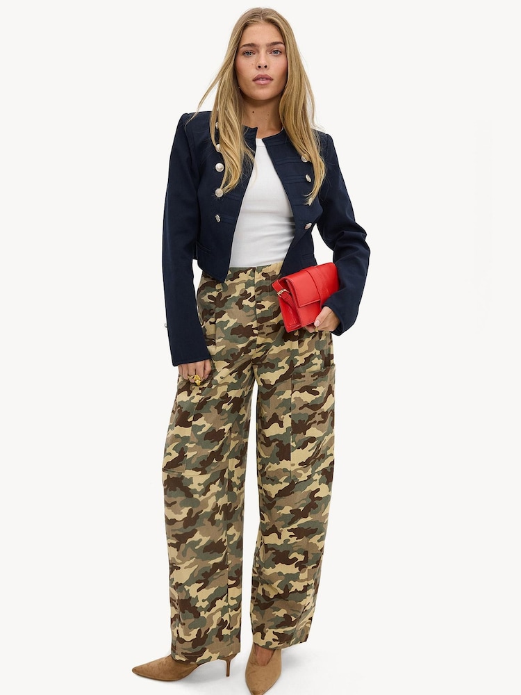 LOAVIES Green Pure Attraction Camo Trousers - Image 1 of 4 LOAVIES Green Pure Attraction Camo Trousers - Image 1 of 4