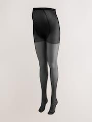 Mamalicious Black Maternity 20 Denier Tights 2 Pack - Image 3 of 8