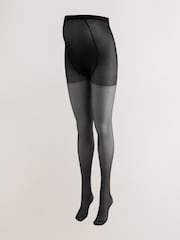Mamalicious Black Maternity 20 Denier Tights 2 Pack - Image 4 of 8