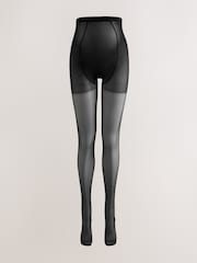 Mamalicious Black Maternity 20 Denier Tights 2 Pack - Image 5 of 8