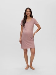 গোলাপি - Mamalicious Maternity অ্যান্ড নার্সিং নাইটি - 6এর মধ্যে 3 ছবি