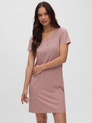 গোলাপি - Mamalicious Maternity অ্যান্ড নার্সিং নাইটি - 6এর মধ্যে 4 ছবি