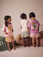 Multi Sunflower Shorts Pyjamas 3 Pack (9mths-8yrs) - Image 2 of 11