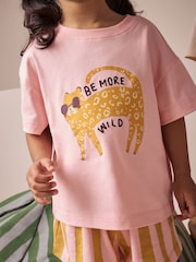 Multi Sunflower Shorts Pyjamas 3 Pack (9mths-8yrs) - Image 4 of 11