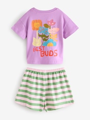 Multi Sunflower Shorts Pyjamas 3 Pack (9mths-8yrs) - Image 7 of 11