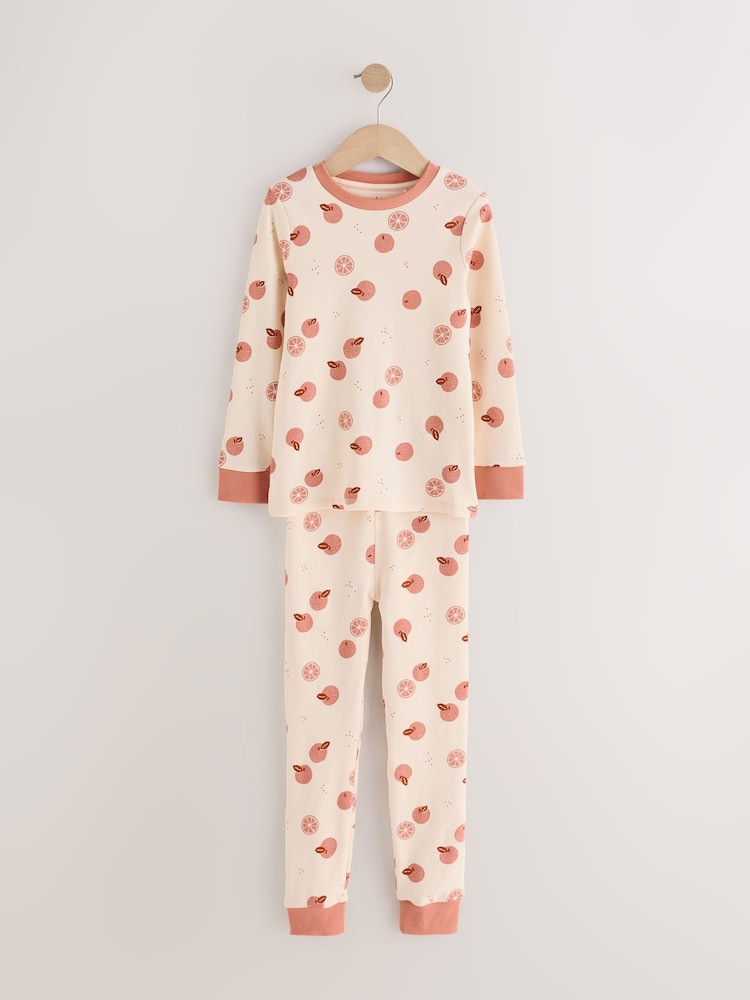 Cream Fruit Print Stampy Snuggle Pyjamas 3 Pack (9mths-12yrs) - Image 7 of 9