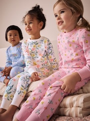 Pink/Blue Snuggle Pyjamas 3 Pack (9mths-12yrs) - Image 3 of 10