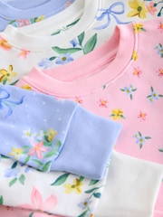 Pink/Blue Snuggle Pyjamas 3 Pack (9mths-12yrs) - Image 9 of 10