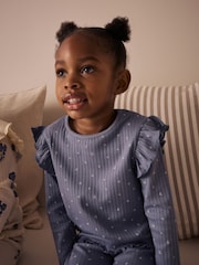 Blau/Weiß - Gerippte Kuschelpyjamas im 3er-Pack (9M.–12J.) - Bild 5 von 6