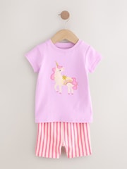 Vaaleanpunainen yksisarvinen - Lyhyt lahje Pyjama 3 Pack (9kk-12v.) - Kuva 10 / 14