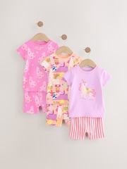 Vaaleanpunainen yksisarvinen - Lyhyt lahje Pyjama 3 Pack (9kk-12v.) - Kuva 8 / 14