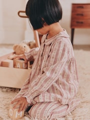 Pink Woven Button Through Pyjamas 1 Pack (9mths-8yrs) - Image 2 of 6
