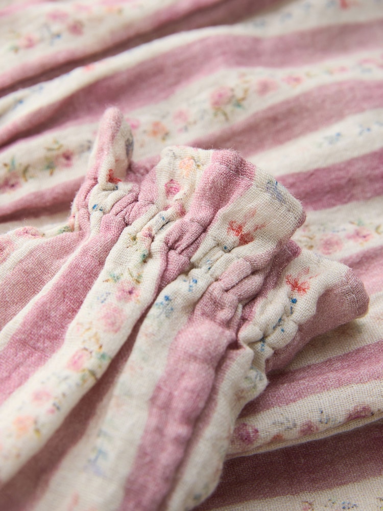 Pink Woven Button Through Pyjamas 1 Pack (9mths-8yrs) - Image 6 of 6