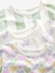 Blanco/morado - Pack de 3 pijamas cortos (9 meses-12 años) - Imagen 11 de 12