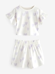 Blanco/morado - Pack de 3 pijamas cortos (9 meses-12 años) - Imagen 9 de 12