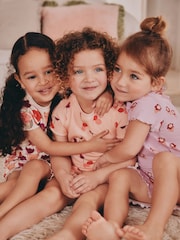 Pink Cherry Short Pyjamas 3 Pack (9mths-12yrs) - Image 2 of 6