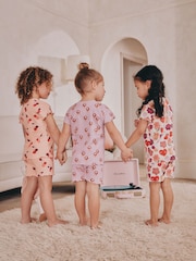 Pink Cherry Short Pyjamas 3 Pack (9mths-12yrs) - Image 3 of 6