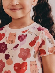 Pink Cherry Short Pyjamas 3 Pack (9mths-12yrs) - Image 4 of 6
