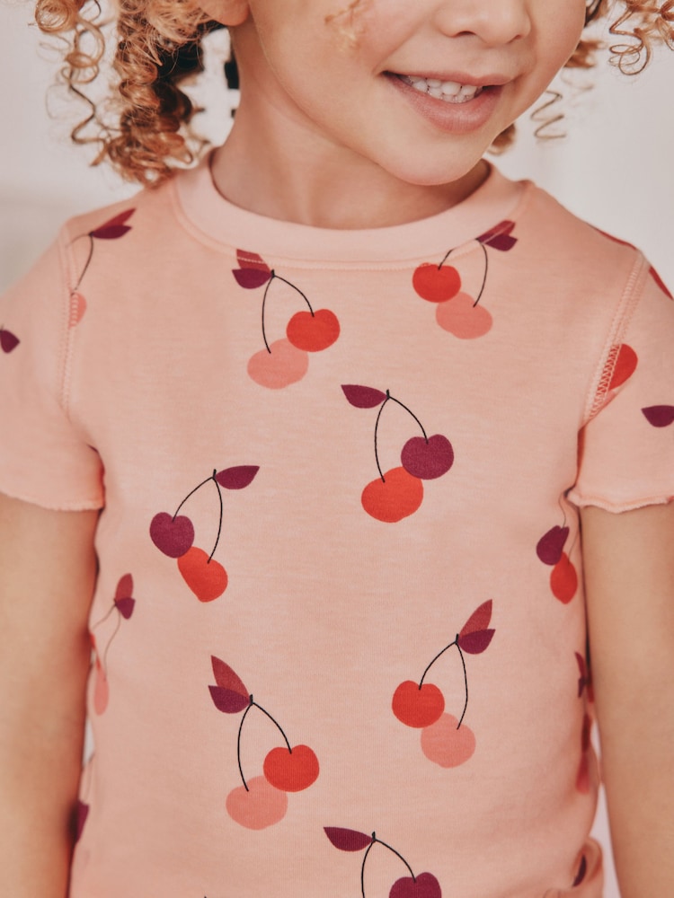 Pink Cherry Short Pyjamas 3 Pack (9mths-12yrs) - Image 6 of 6