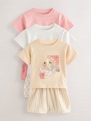 Yellow Woven Bottoms Shorts 100% Cotton Pyjamas 3 Pack (9mths-16yrs) - Image 5 of 7