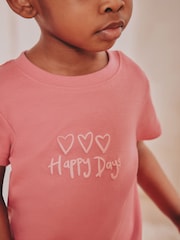 Pink/Yellow Short Pyjamas 3 Pack (9mths-12yrs) - Image 3 of 7