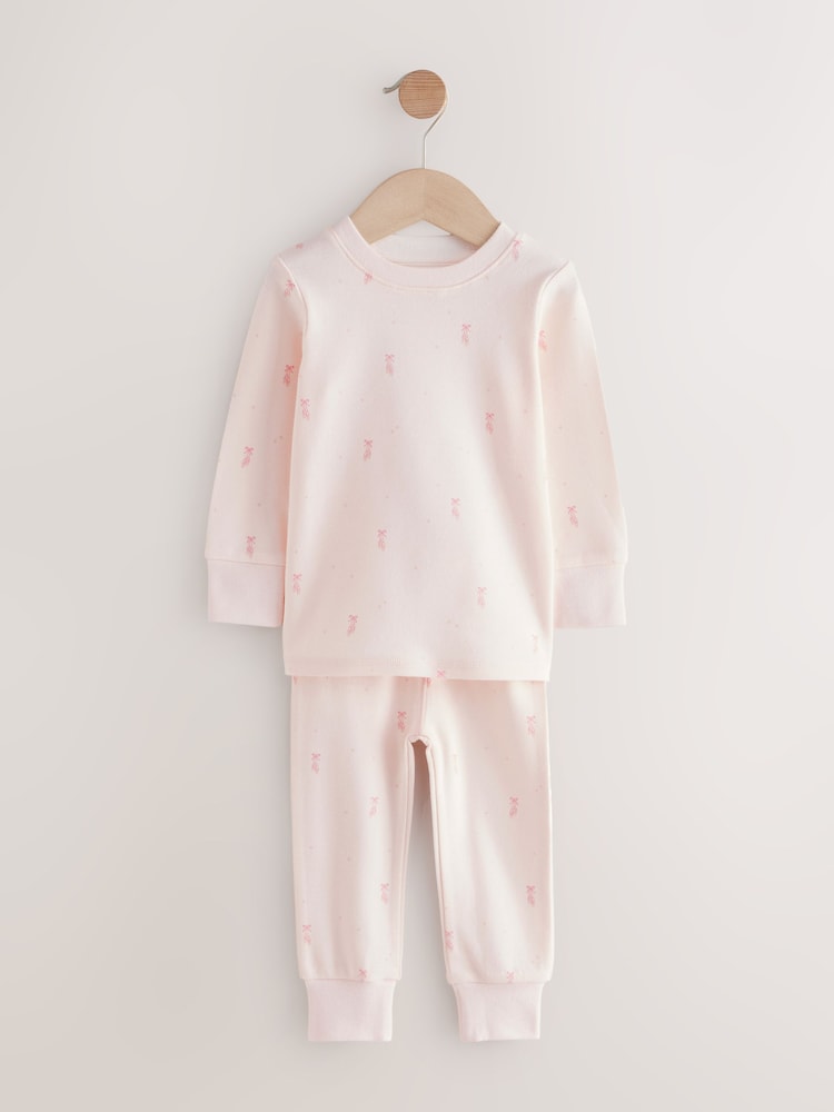 Pink/Cream Ballerina Snuggle Pyjamas 3 Pack (9mths-12yrs) - Image 12 of 13