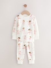Pink/Cream Stampy Snuggle Pyjamas 3 Pack (9mths-12yrs) - Image 9 of 13