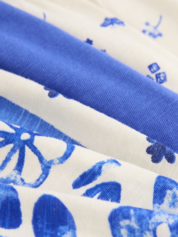 Bleu - Lot de 100pyjamas à volants imprimé floral  % coton ( 3 mois 98ans) - Image 11 of 12