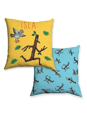 100% Cotton Personalised Stick Man Running Cushion by Star Editions - Image 3 of 3
