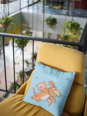 Personalised Up and Off He Flew Zog 100% Cotton Cushion by Star Editions - Image 2 of 2