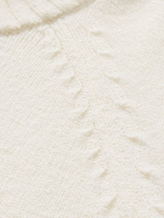 Gap Cream CashSoft Textured Crew Neck Jumper - Image 5 of 5