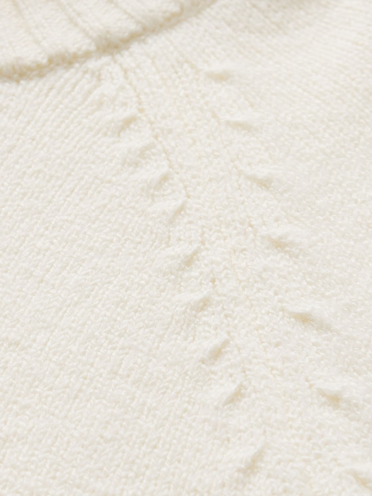 Gap Cream CashSoft Textured Crew Neck Jumper - Image 5 of 5