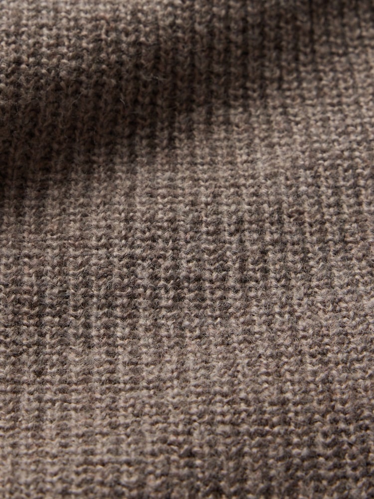 Gap Light Brown CashSoft Rib Midi Polo Jumper Dress - Image 5 of 5