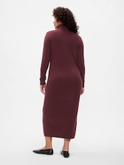 Gap Burgundy Red CashSoft Turtle Neck Maxi Jumper Dress - Image 2 of 3