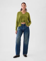 Gap Green CashSoft Cardigan - Image 3 of 5