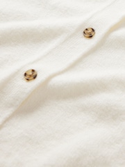 Gap White CashSoft Lightweight Crew Neck Cardigan - Image 5 of 5