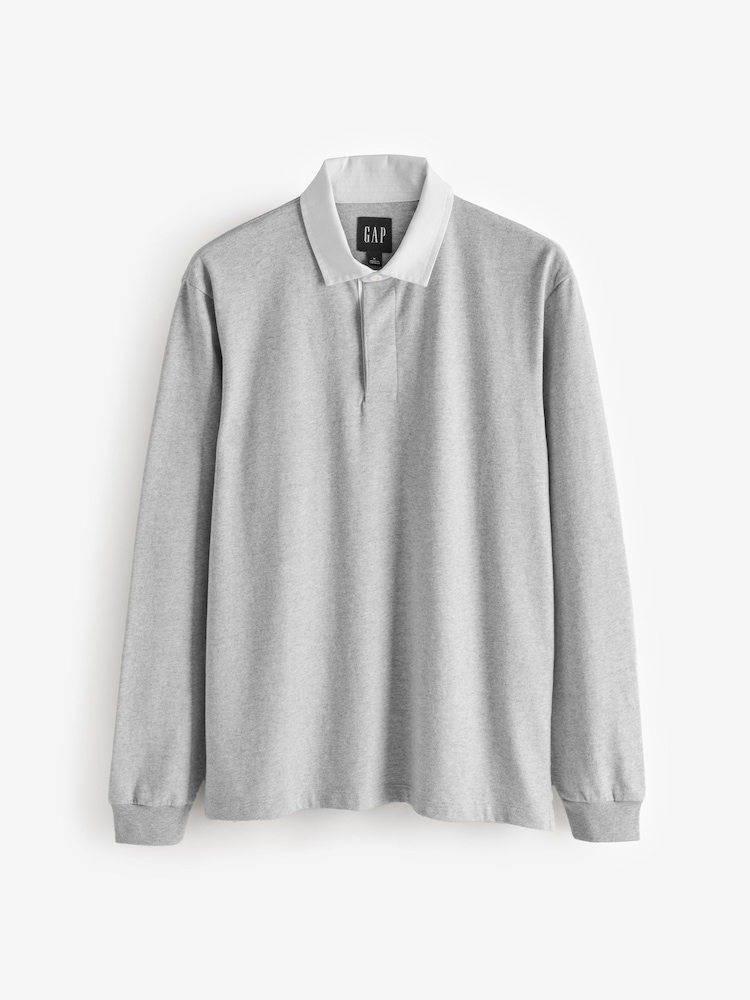 Gap Grey Rugby Polo Shirt - Image 1 of 4