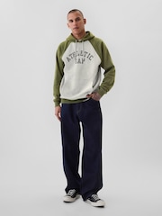 Gap Green/Grey Athletic Logo Hoodie - Image 3 of 5