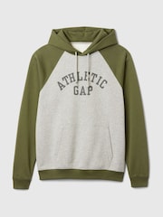 Gap Green/Grey Athletic Logo Hoodie - Image 5 of 5
