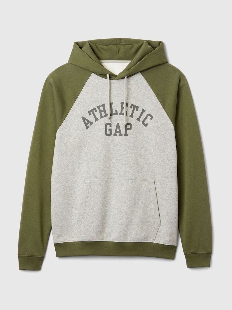 Gap Green/Grey Athletic Logo Hoodie - Image 5 of 5 Gap Green/Grey Athletic Logo Hoodie - Image 5 of 5