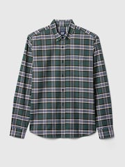 Gap Green Check Regular Fit Long Sleeve Oxford Shirt - Image 4 of 5